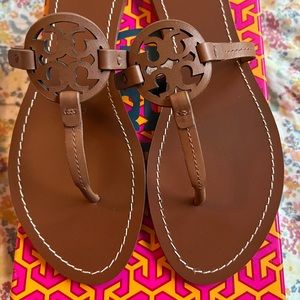 Tory Burch, Miller Sandal- small medallion. Never worn
